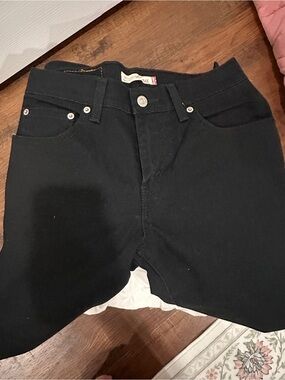 Levi's Classic Relaxed Bootcut Jeans Black Stretch Size 4M